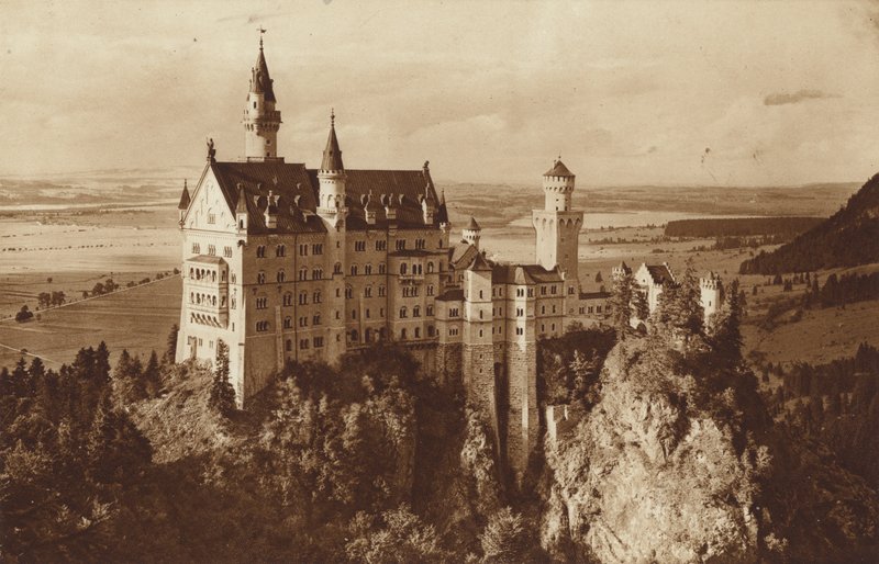 バイエルンキングス城ノイシュヴァンシュタイン城、フュッセン近く 作： オットー・バラーシュテット