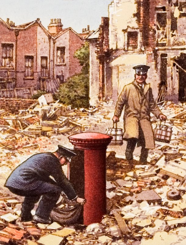 ブリッツ中も続くサービス 作： パット (1907-95) ニコル