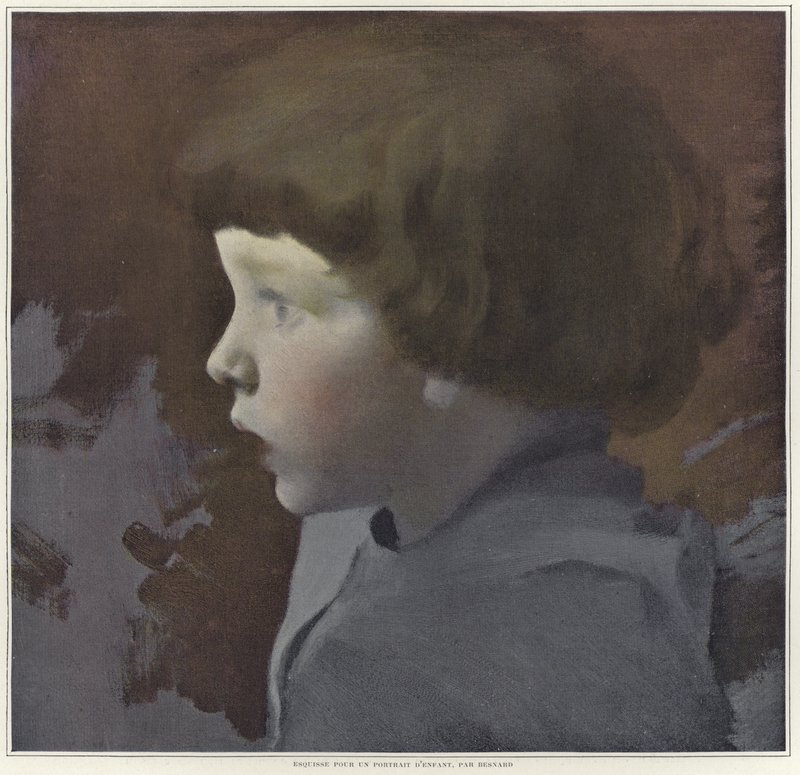 子供の肖像画のためのスケッチ 作： ポール・アルバート・ベスナード