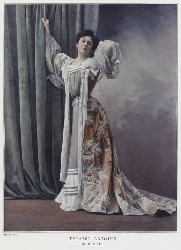 Jeanne Cheirel、フランスの女優（カラー写真） 作： ポール・ボイヤー
