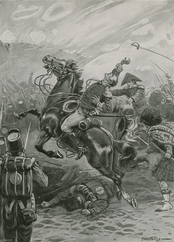 1814年のニューオーリンズの戦いでのエドワードパケナム卿の死 作： ポールハーディ