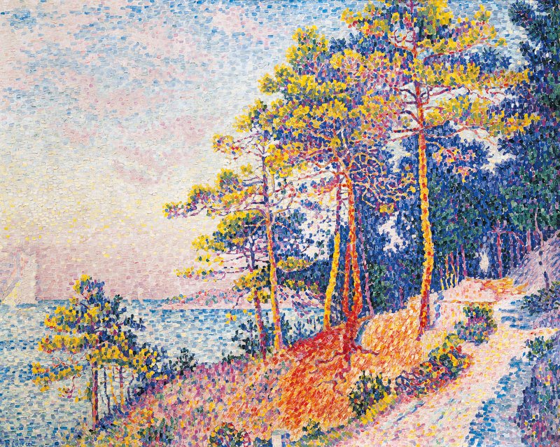 ポール・シャニック、サン=トロペの松の木、海外版超希少レゾネより Paul_Signac_-