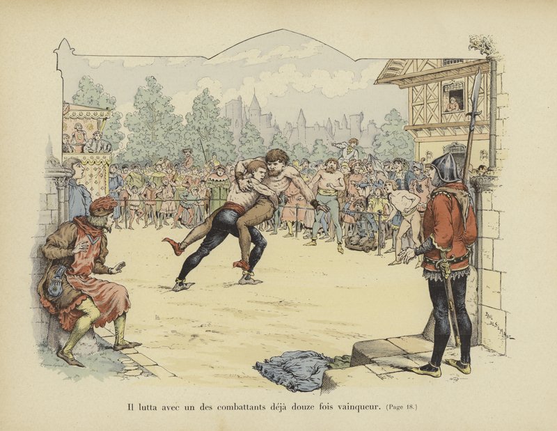 彼はすでに12回勝利した戦闘員の一人と格闘しました 作： ポール・ド・セマン