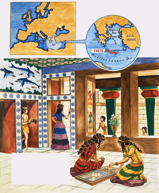 古代クレタ島の家庭生活 作： ピータージャクソン