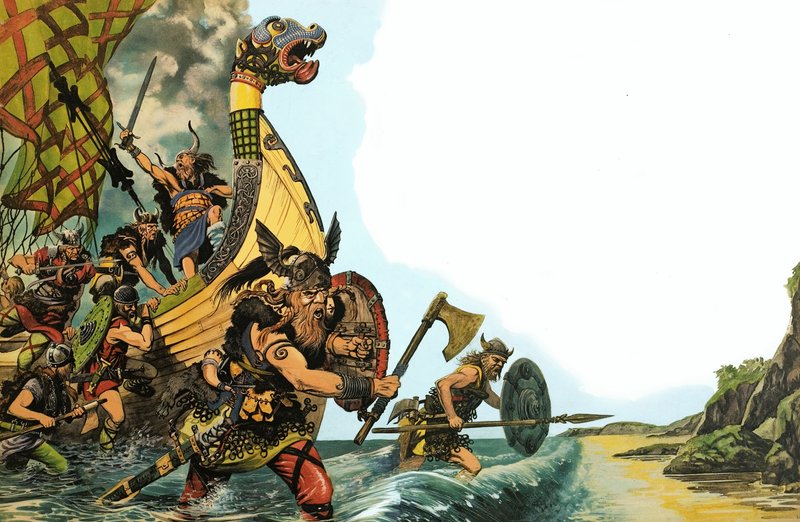 英国の素晴らしい物語：バイキングの到来 作： ピータージャクソン