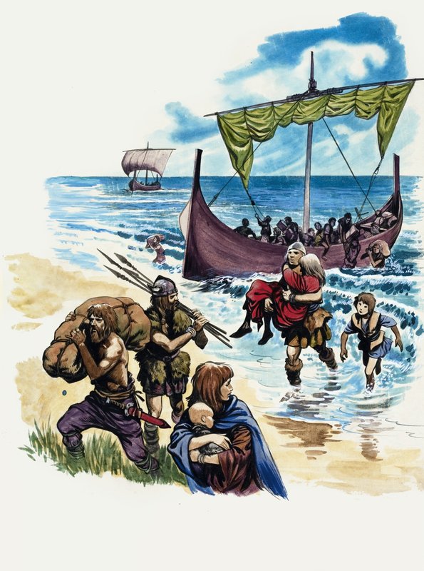 英国の素晴らしい物語：イギリスに住むサクソン人 作： ピータージャクソン