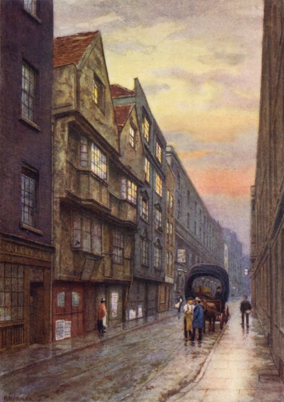 Wych Street、Strand、北西向き、1901 作： フィリップ・ノーマン