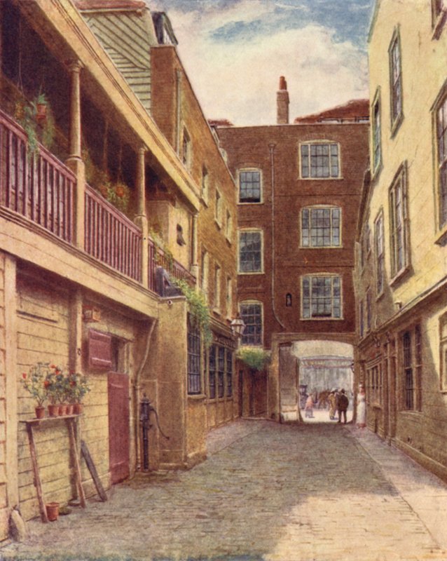 ヤードオブオールドベルイン、ホルボーン、北、1897 作： フィリップ・ノーマン
