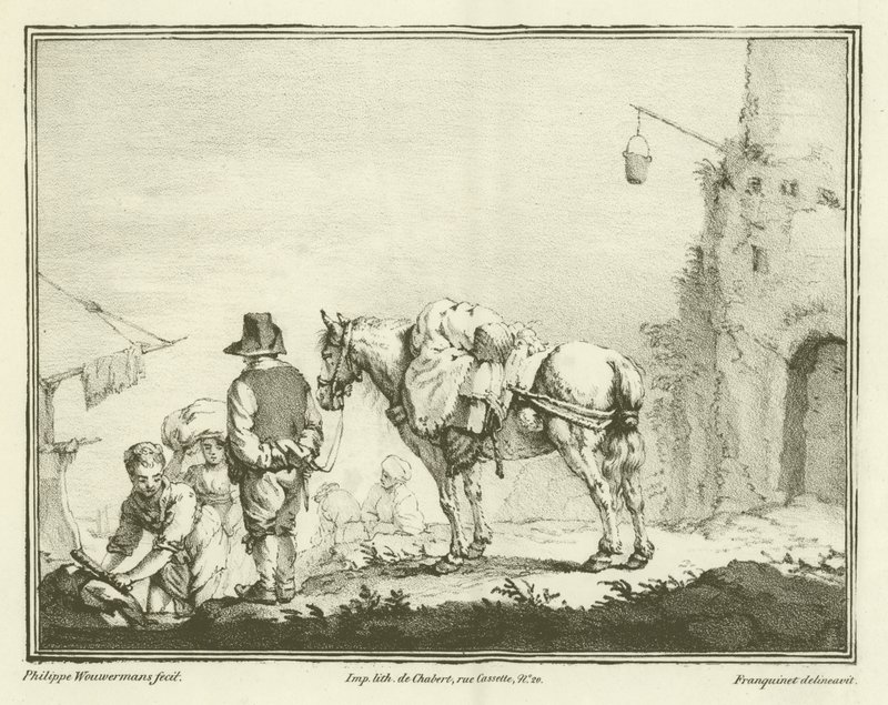 馬を持つ旅行者 作： Philips Wouwerman