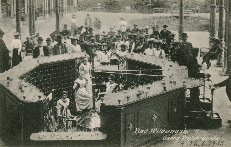 バッド・ヴィルドゥンゲン1913年に送られたポストカード。 作： 写真家ドイツ語
