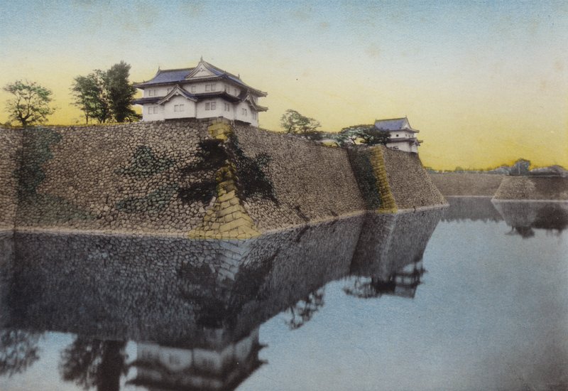 1912年頃の日本。秀吉が1583年に建てた大阪城（写真 作： 写真家日本人
