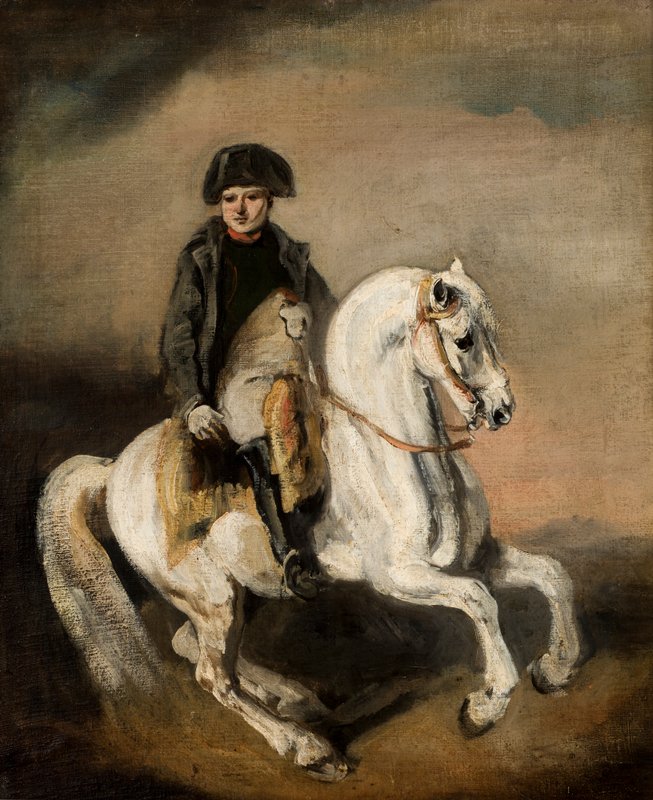 珍品 アンティーク 蝶画 羽 ナポレオン 特大サイズ ヴィンテージ レトロ 騎馬 Piotr_Michalowski_-