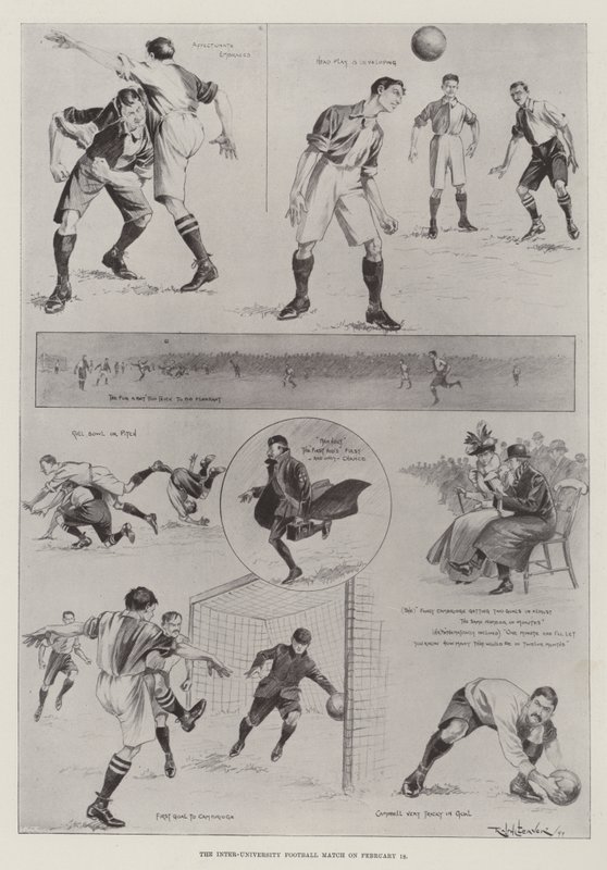 2月18日の大学間サッカーの試合 作： ラルフ・クリーバー