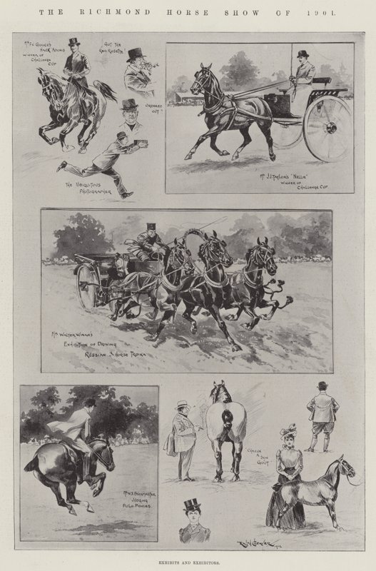 1901年のリッチモンドホースショー 作： ラルフ・クリーバー
