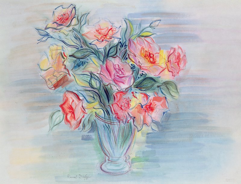 【大型作品】花瓶リトグラフ　Raoul DUFY ラウル デュフィ Raoul_Dufy_-