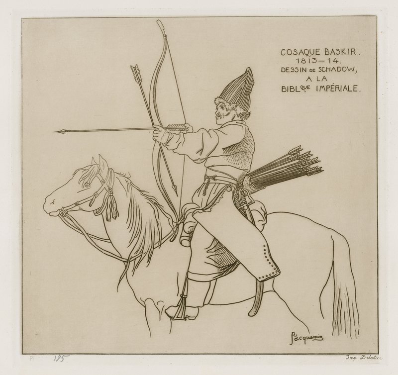 バシキール・コサック、1813-1814 作： ラファエル・ジャックミン