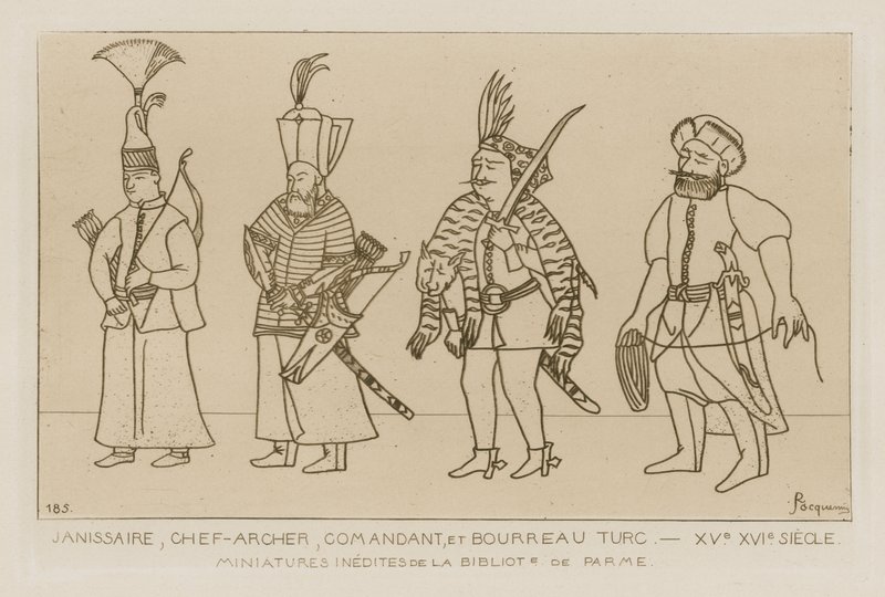Janissary、チーフアーチャー、コマンダー、トルコの死刑執行人 作： ラファエル・ジャックミン