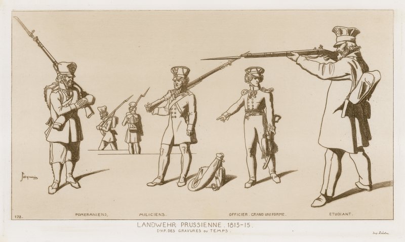 プロイセンLandwehr、1813-15。 作： ラファエル・ジャックミン