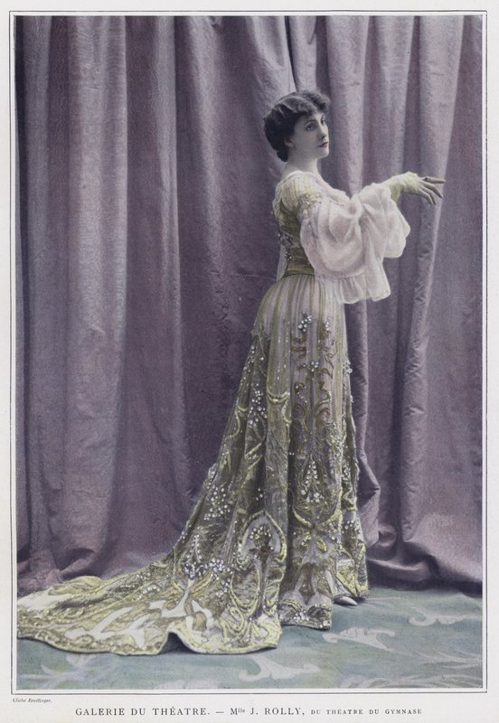 ジェーン・ロリー、フランスの女優（カラー写真） 作： ロイトリンゲンスタジオ