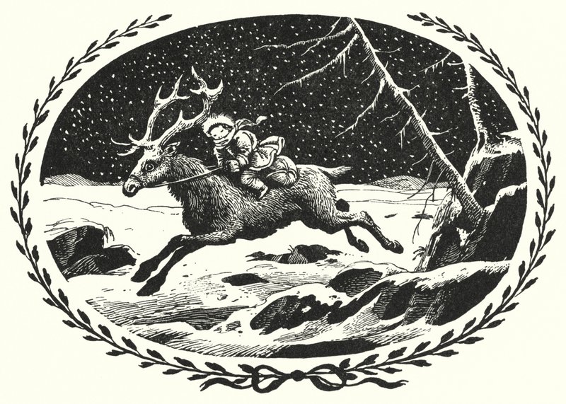 ハンス・クリスチャン・アンデルセン「雪の女王」（リトグラフ版 作： レックス（後）ウィスラー