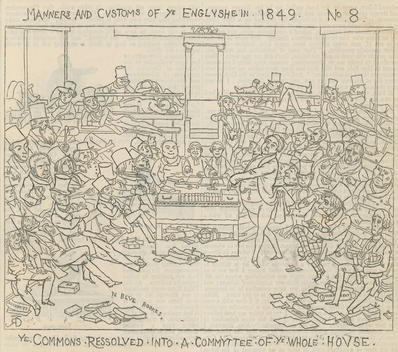 1849年の英語のマナーと習慣：コモンズは家全体の委員会に決議しました 作： リチャード・ドイル