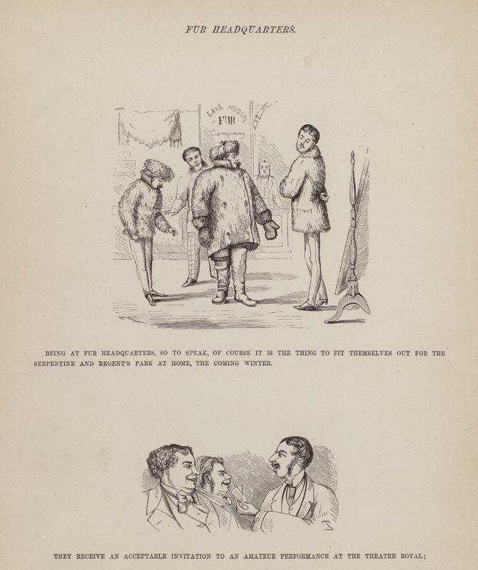 The American Tour of Messrs Brown, Jones and Robinson」のページ（彫刻）。 作： リチャード・ドイル