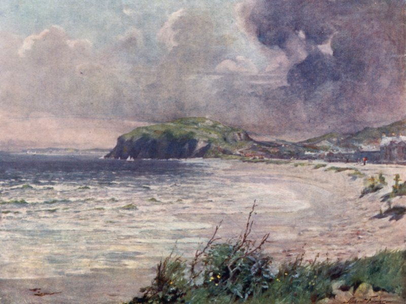 Breezy Morning, Llandudno Bay (カラーリトグラフ) 作： ロバート（後）ファウラー