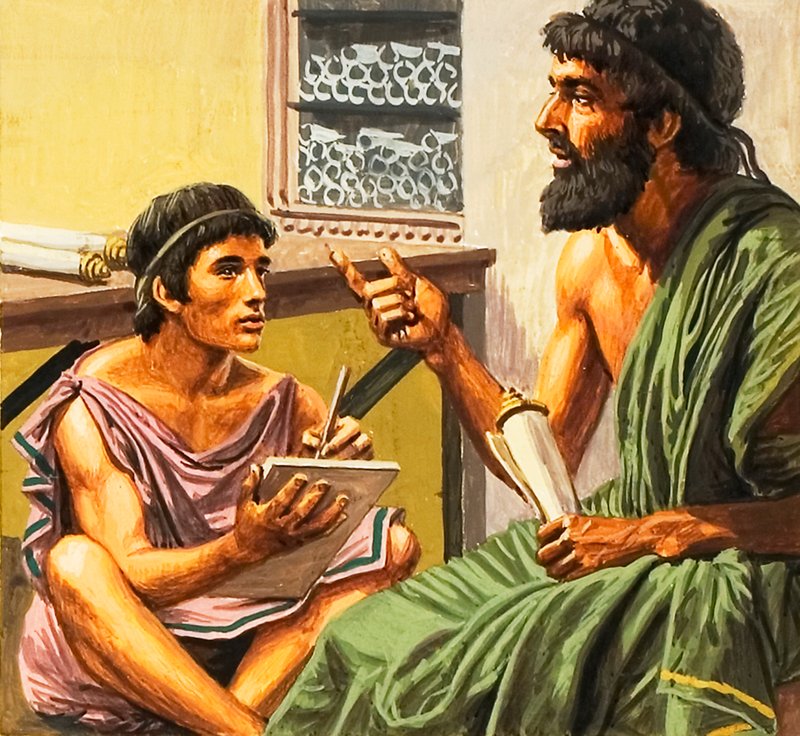 古代アテネでの筆記レッスン 作： ロジャー・ペイン