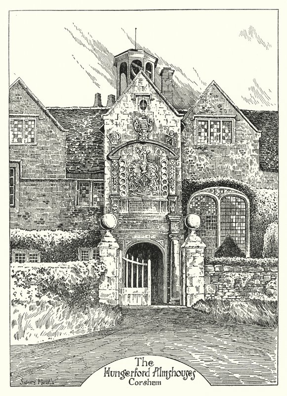 The Hungerford Almshouses, Corsham (Englanding) 作： シドニー・ヒース