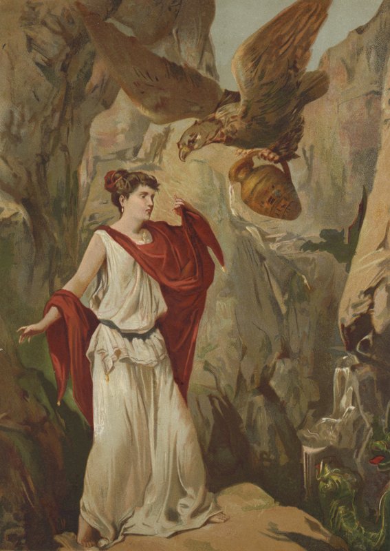 プシュケを助けるゼウスの鷲 作： スペイン語学校