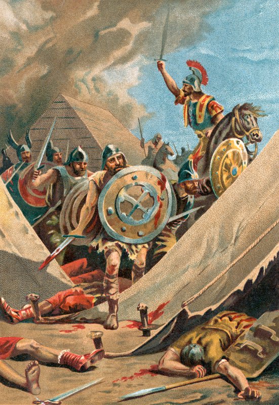 戦闘中のビリアサス 作： スペイン語学校