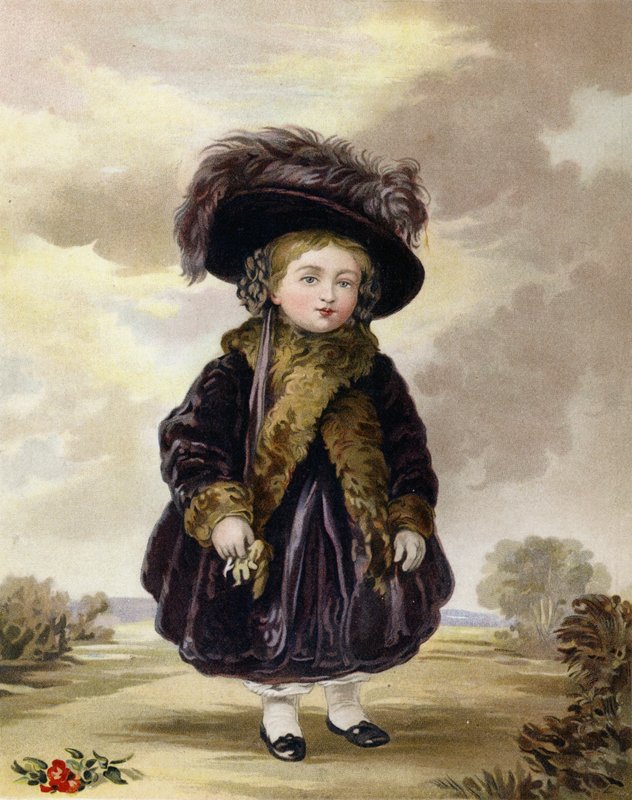4歳のときのビクトリア女王 作： ステファン・ポインツ・デニング