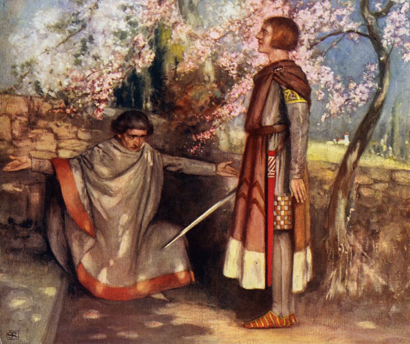 Saint Giovanni Gualberto and the Murderer (リトカラー) 作： スティーブン・リード