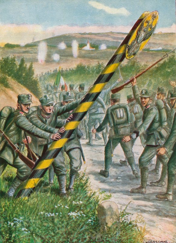 1915年5月24日、オーストリアハンガリー帝国との戦争 作： タンクレディ・スカルペリ