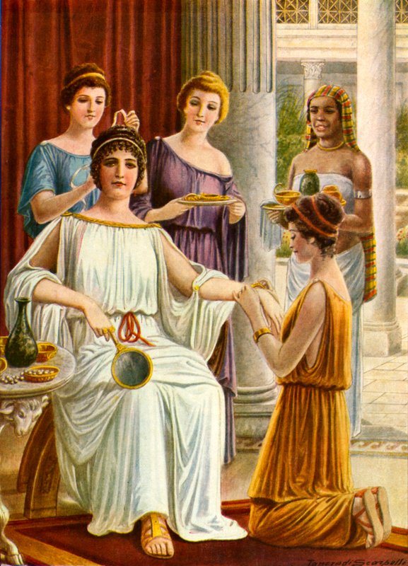 古代ローマの女性用トイレ 作： タンクレディ・スカルペリ