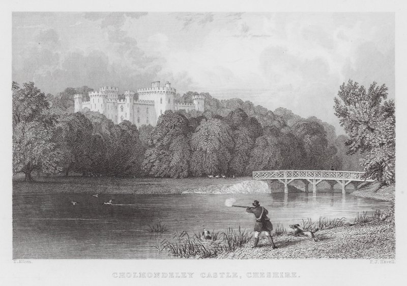 Cholmondeley Castle, Cheshire (e.g. engraving) 作： トーマス（後）アロム