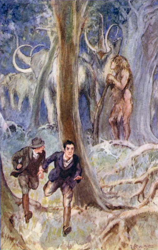 ジュール・ヴェルヌによる地球の中心への旅のイラスト（カラーリソ） 作： トーマス・カントレル・ダグデール