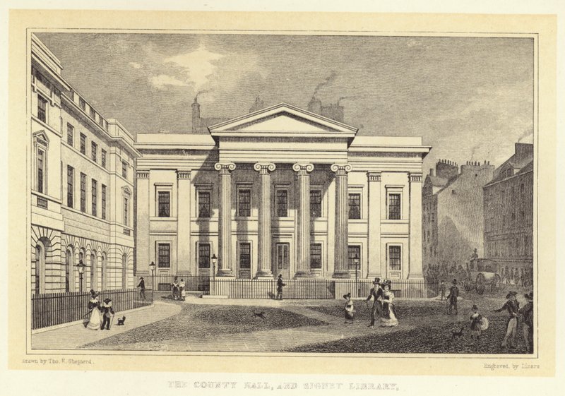 The County Hall, and Signet Library (e.g. the engraving) 作： トーマス・ホスマー（後）羊飼い