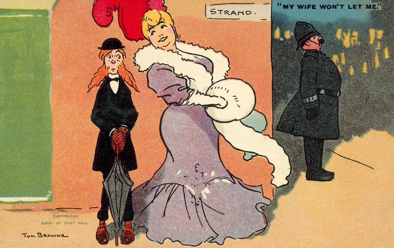 私の妻は私をさせない（chromolitho） 作： トム・ブラウン