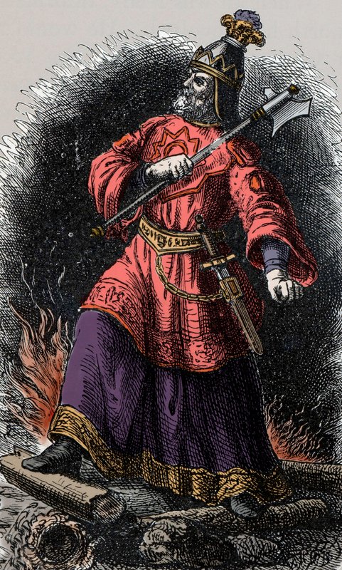 ドラゴン フン族王 アッティラ Unknown_Artist_-