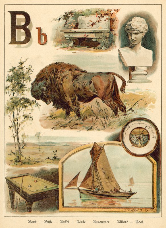 Letter B (chromolitho) 作： ウォルター・ツヴァイグル