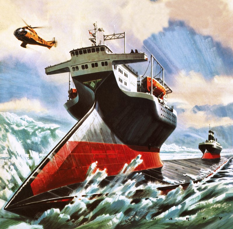 1976年に考案された未来の砕氷船 作： ウィルフ (20 世紀) ハーディ