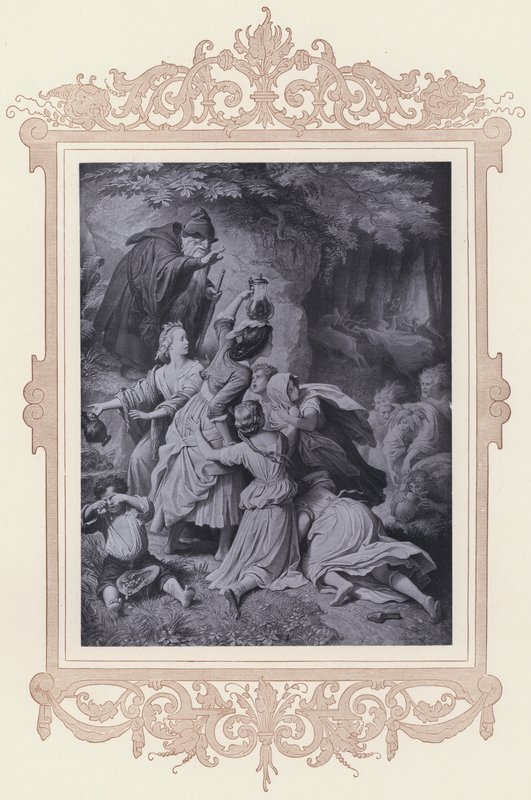 Madchen Im Walde, The Faithful Eckart (litho) 作： ウィルヘルム・フォン（後）カウルバッハ
