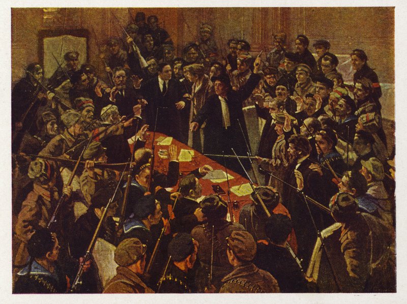 1917年10月26日、ロシア暫定政府、ペトログラード、ロシア革命の逮捕 作： ウィリアム・B・ウェッブ