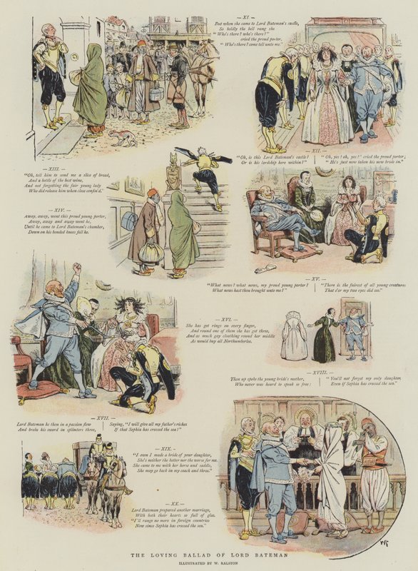 ベイトマン卿の愛情のあるバラード（chromolitho） 作： ウィリアム・ラルストン