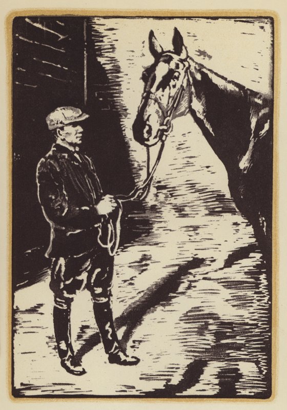 ジークフリート・サスーンによる「キツネ狩りの男の回顧録」の挿絵（木版画） 作： ウィリアム（後）ニコルソン