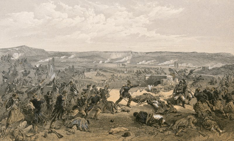 チェルナーヤの戦い、1855年8月16日 作： ウィリアムクリミアシンプソン