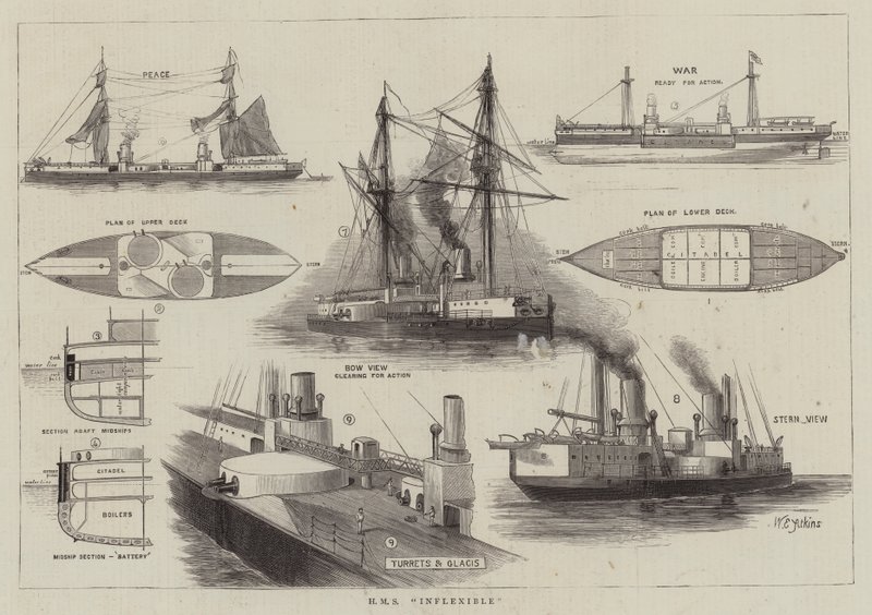 HMS Inflexible 作： ウィリアム・エドワード・アトキンス
