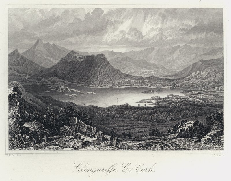 Co CorkのGlengariffe(彫刻) 作： ウィリアム・ヘンリー・バートレット
