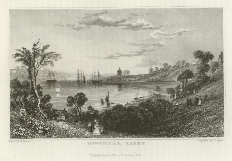 Wivenhoe、Essex 作： ウィリアム・ヘンリー・バートレット